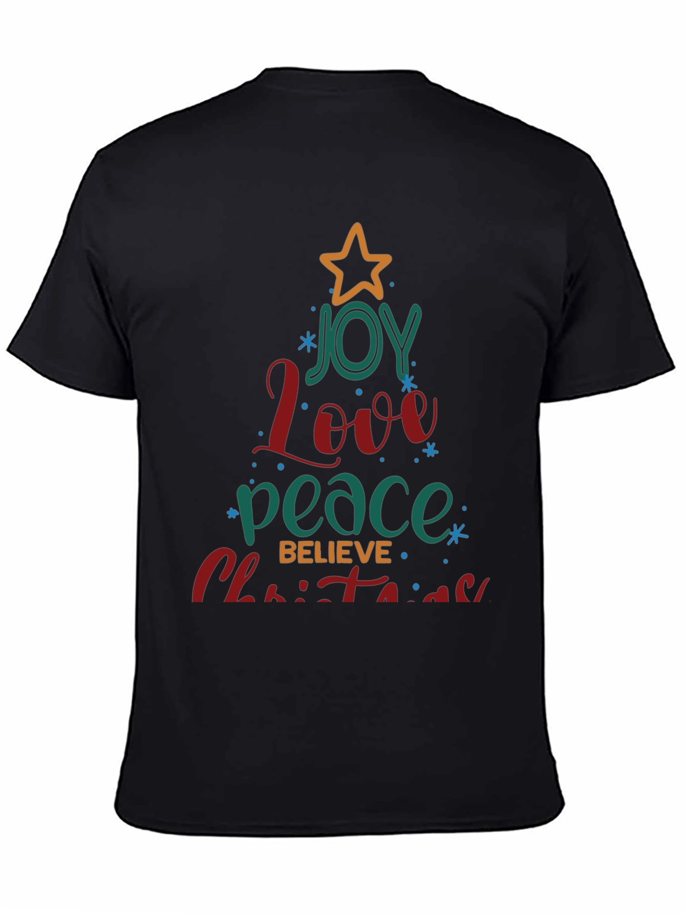 Joy Love Peace Christmas Tree T-Shirt