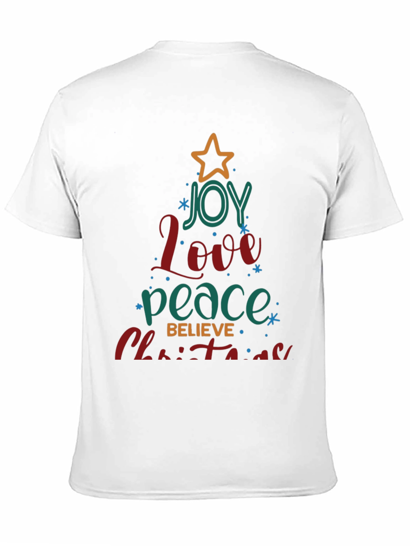 Joy Love Peace Christmas Tree T-Shirt