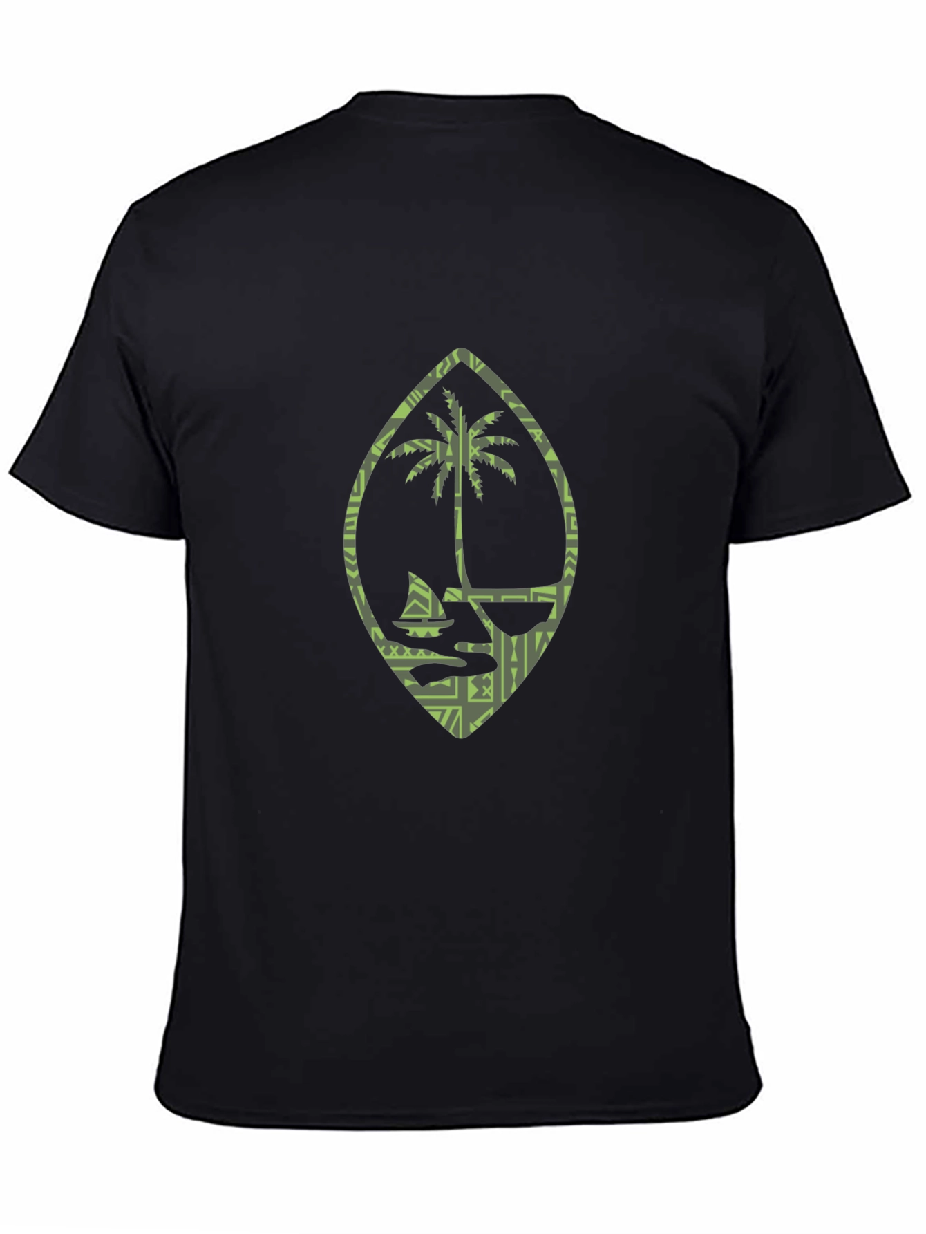 Island Life Tee: Palm Tree Boat Design