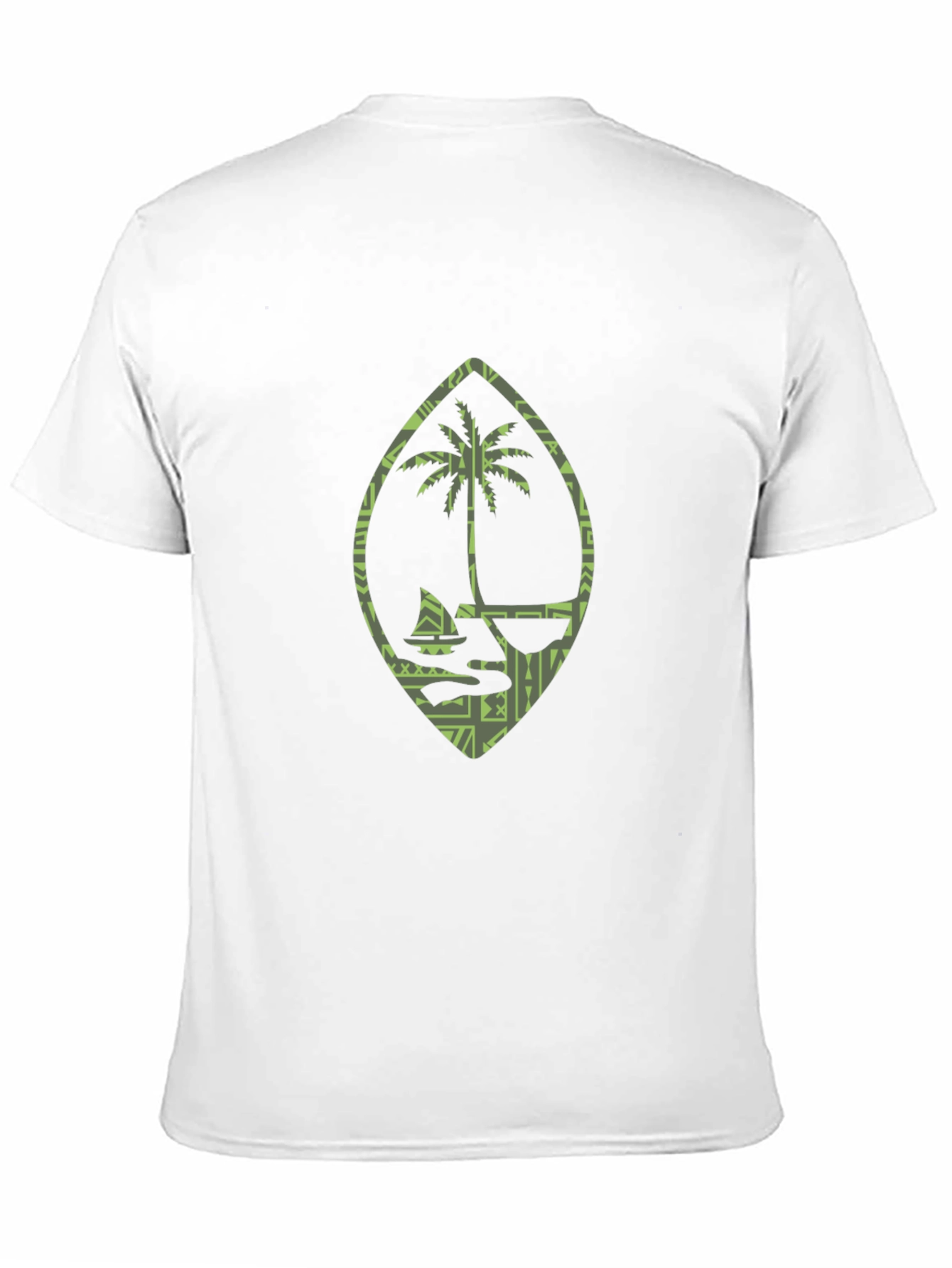 Island Life Tee: Palm Tree Boat Design
