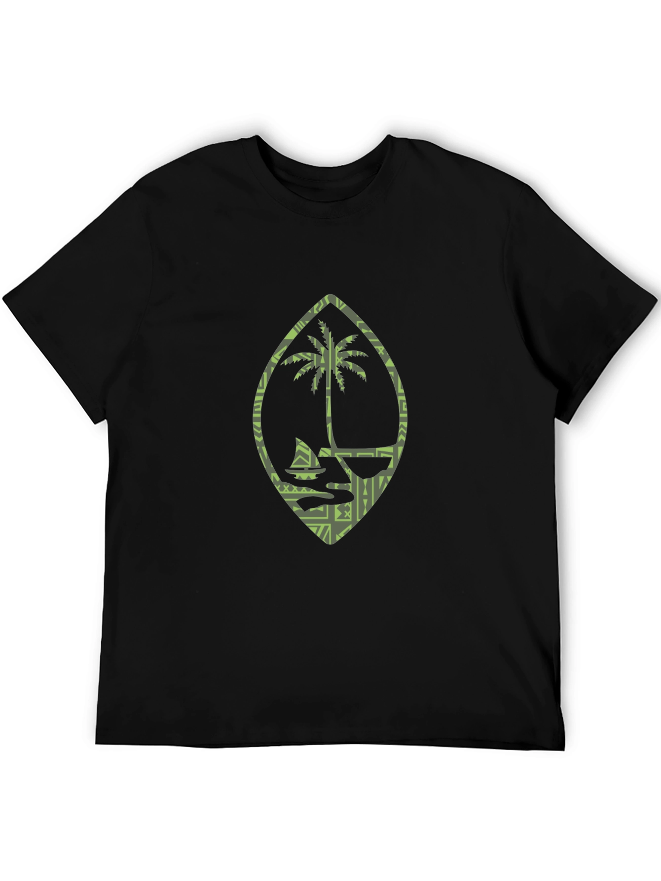 Island Life Tee: Palm Tree Boat Design