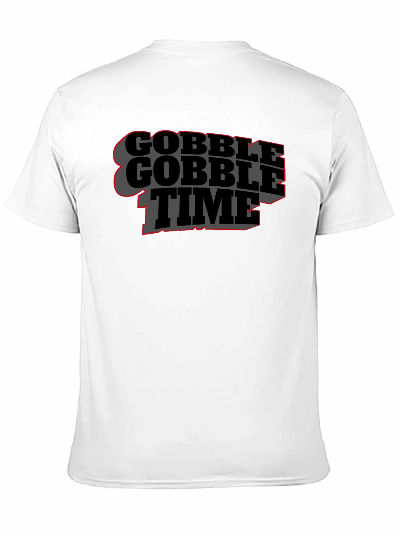 Gobble Time Black T-Shirt - Thanksgiving