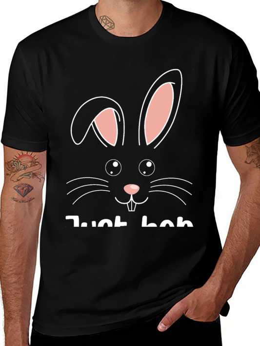 Just Here For The Boos T-Shirt Cute Bunny Graphic Tee