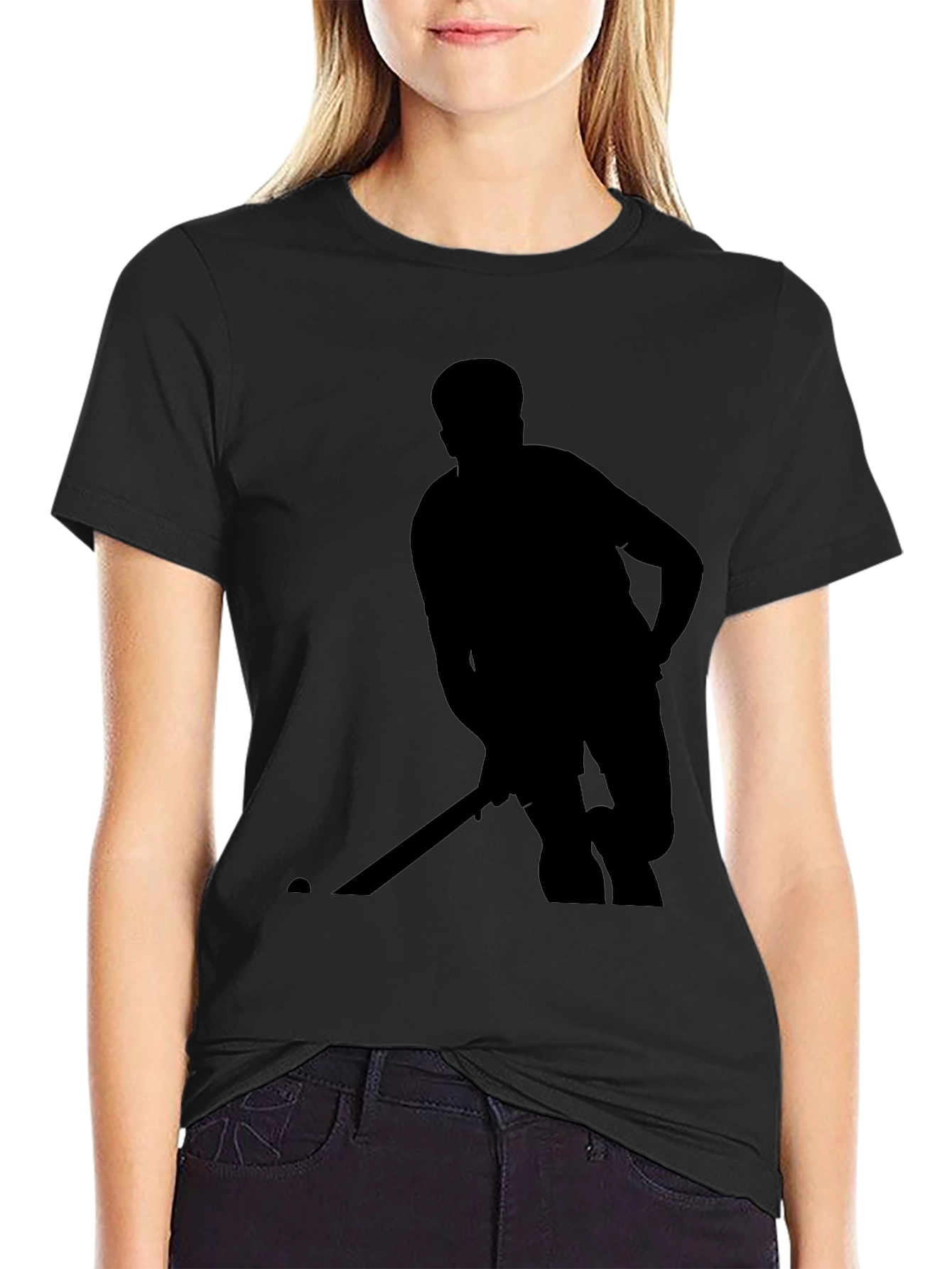 Hockey Player Silhouette T-Shirt