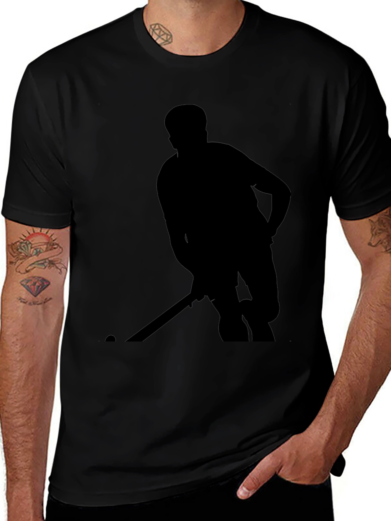 Hockey Player Silhouette T-Shirt