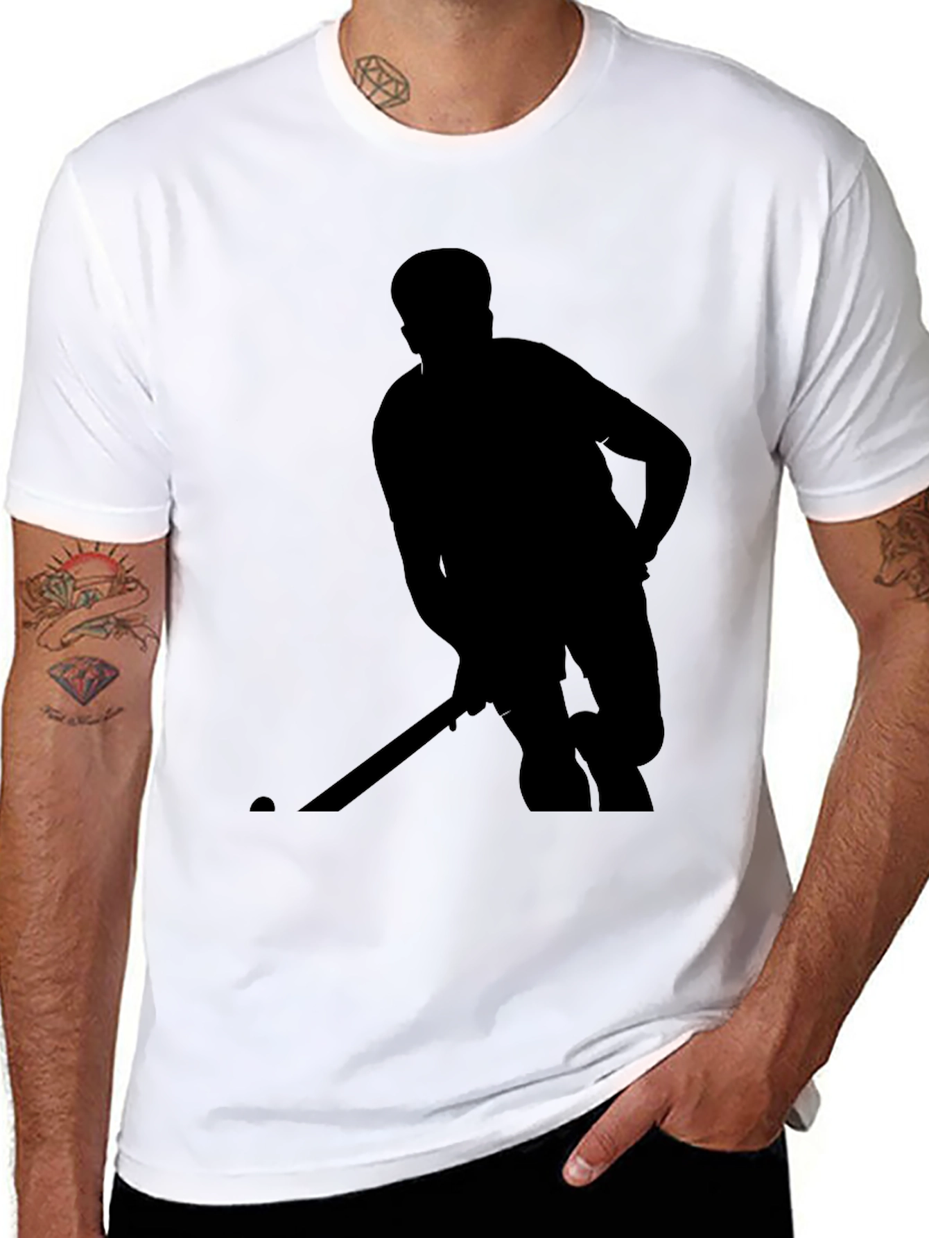 Hockey Player Silhouette T-Shirt