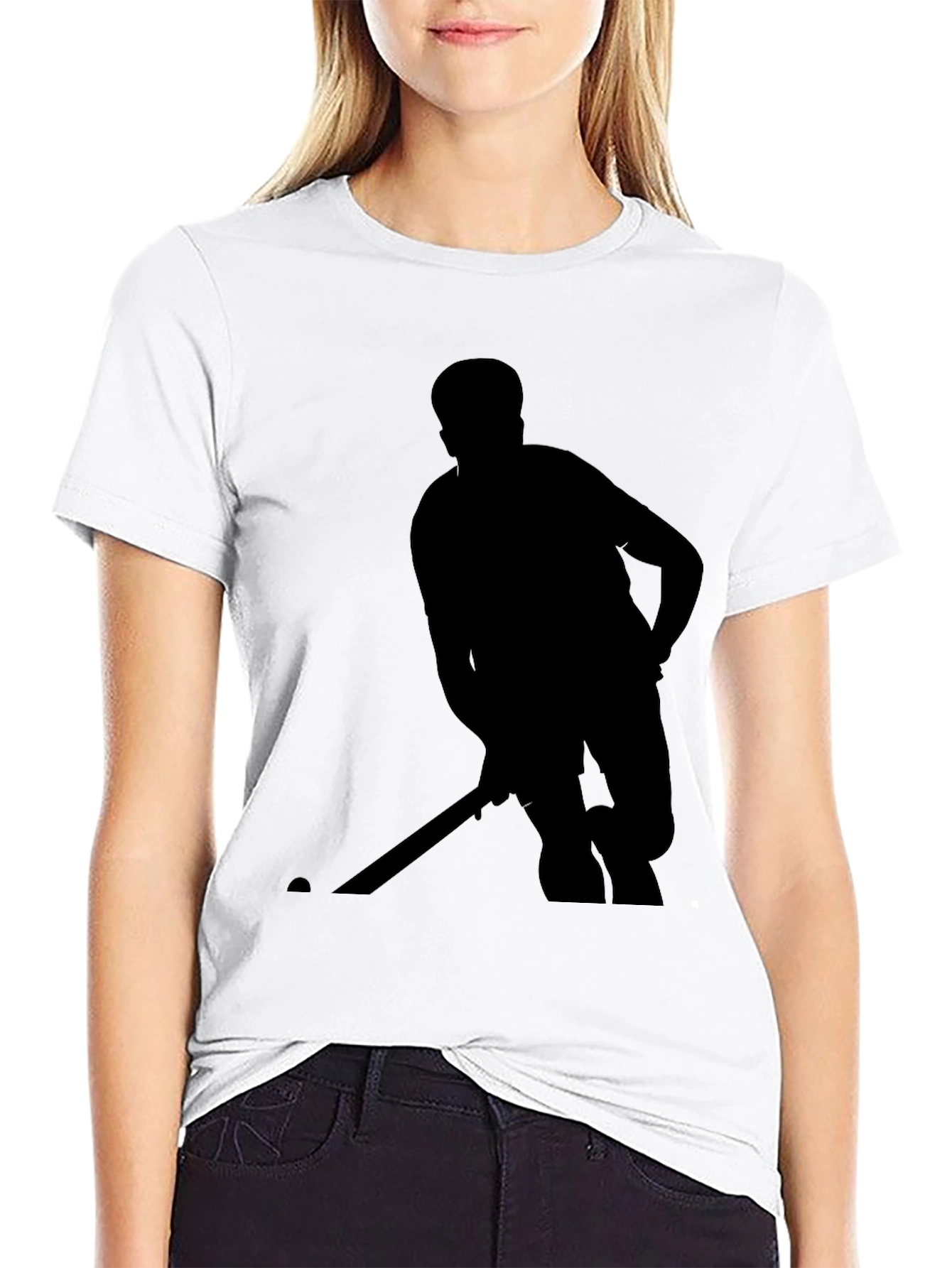 Hockey Player Silhouette T-Shirt