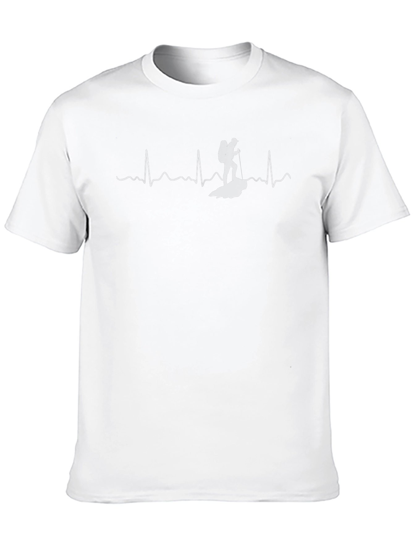 Hiking Heartbeat T-Shirt - Black