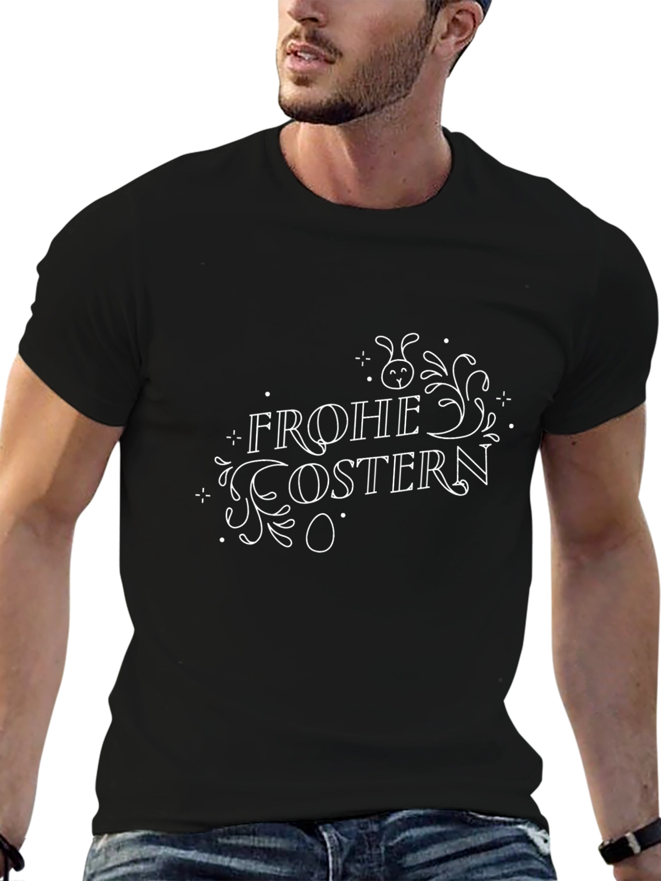 Frohe Ostern Graphic T-Shirt - Easter Holiday Tee