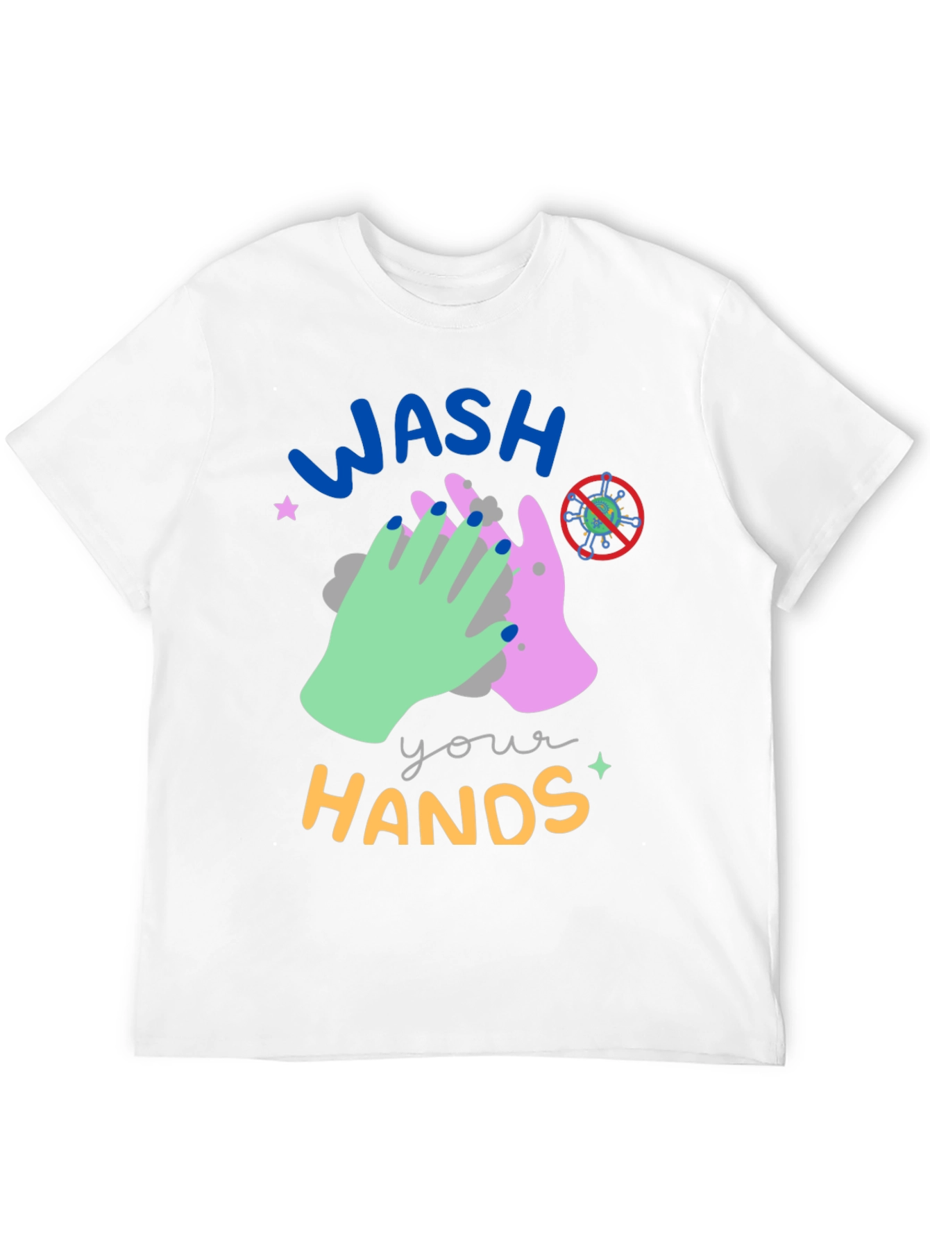 Wash Your Hands Graphic Tee - Black