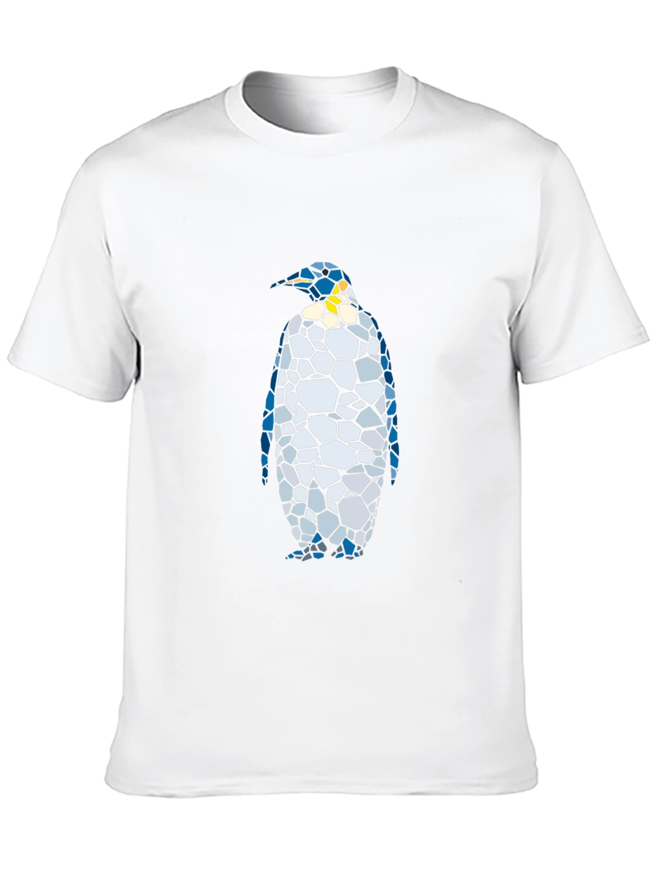 Abstract Penguin Graphic Tee - Black