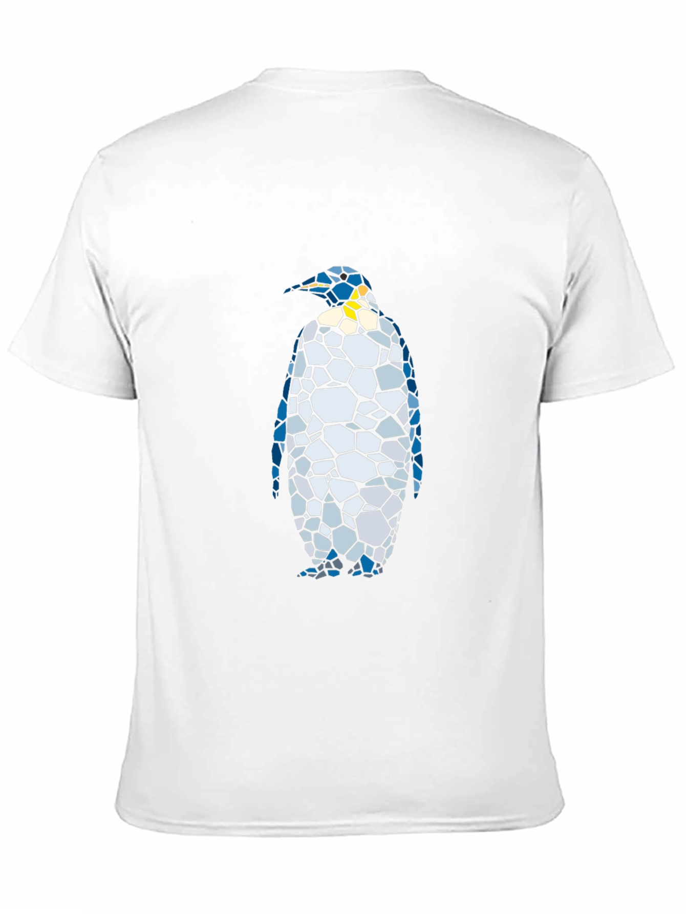 Abstract Penguin Graphic Tee - Black
