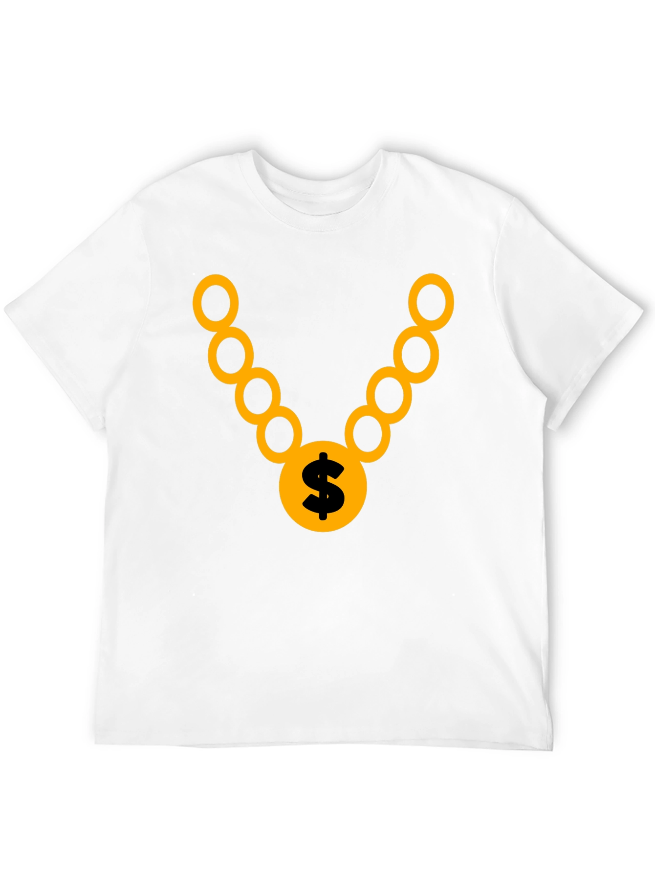 Gold Chain Graphic Tee - Stylish Black T-Shirt