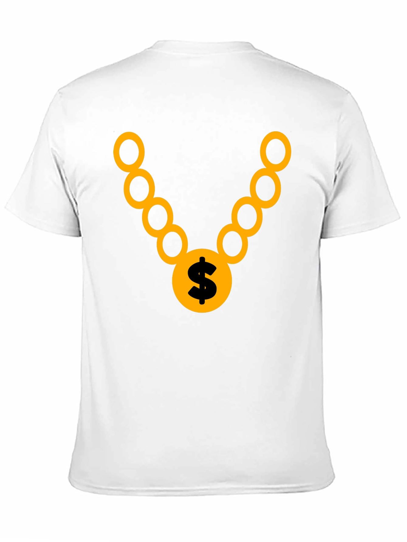 Gold Chain Graphic Tee - Stylish Black T-Shirt