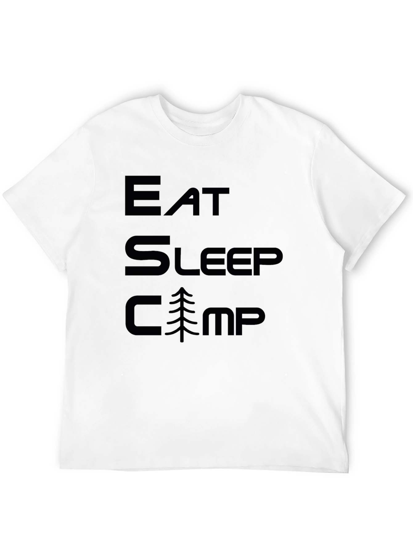 Eat Sleep Camp Black T-Shirt