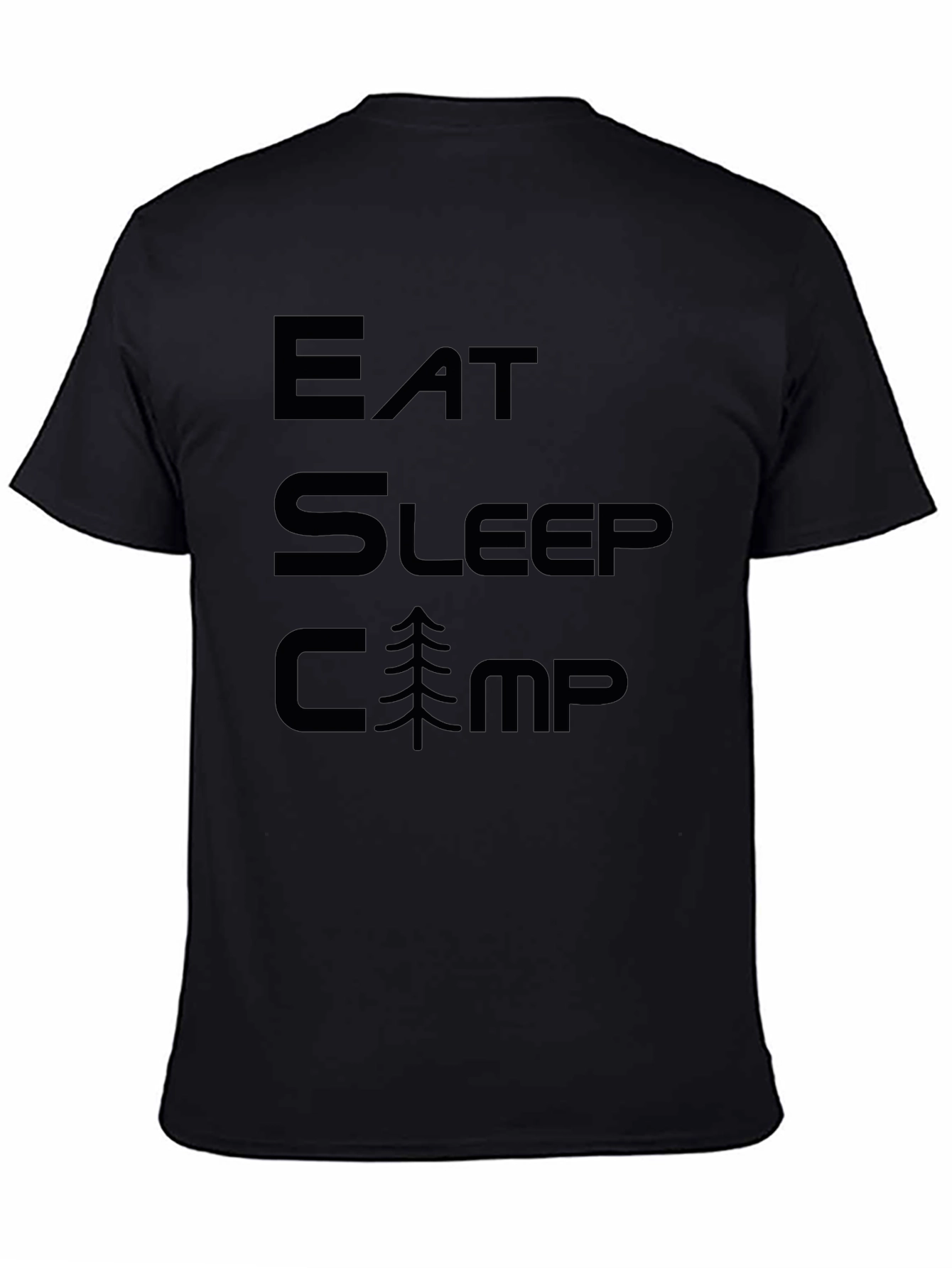 Eat Sleep Camp Black T-Shirt