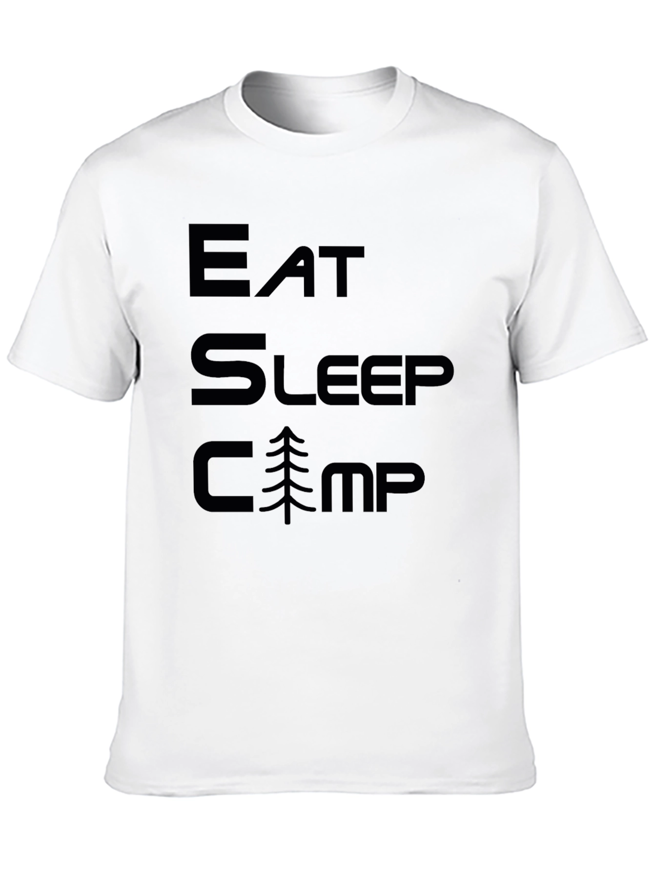 Eat Sleep Camp Black T-Shirt