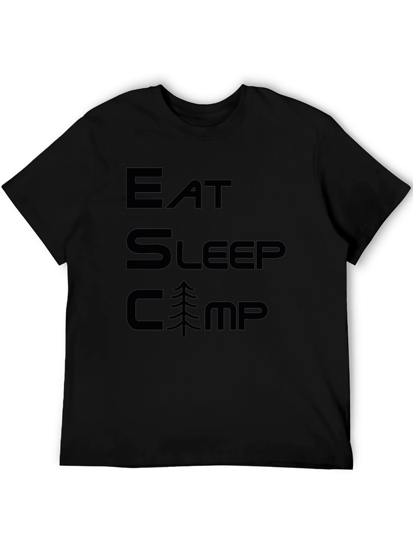 Eat Sleep Camp Black T-Shirt