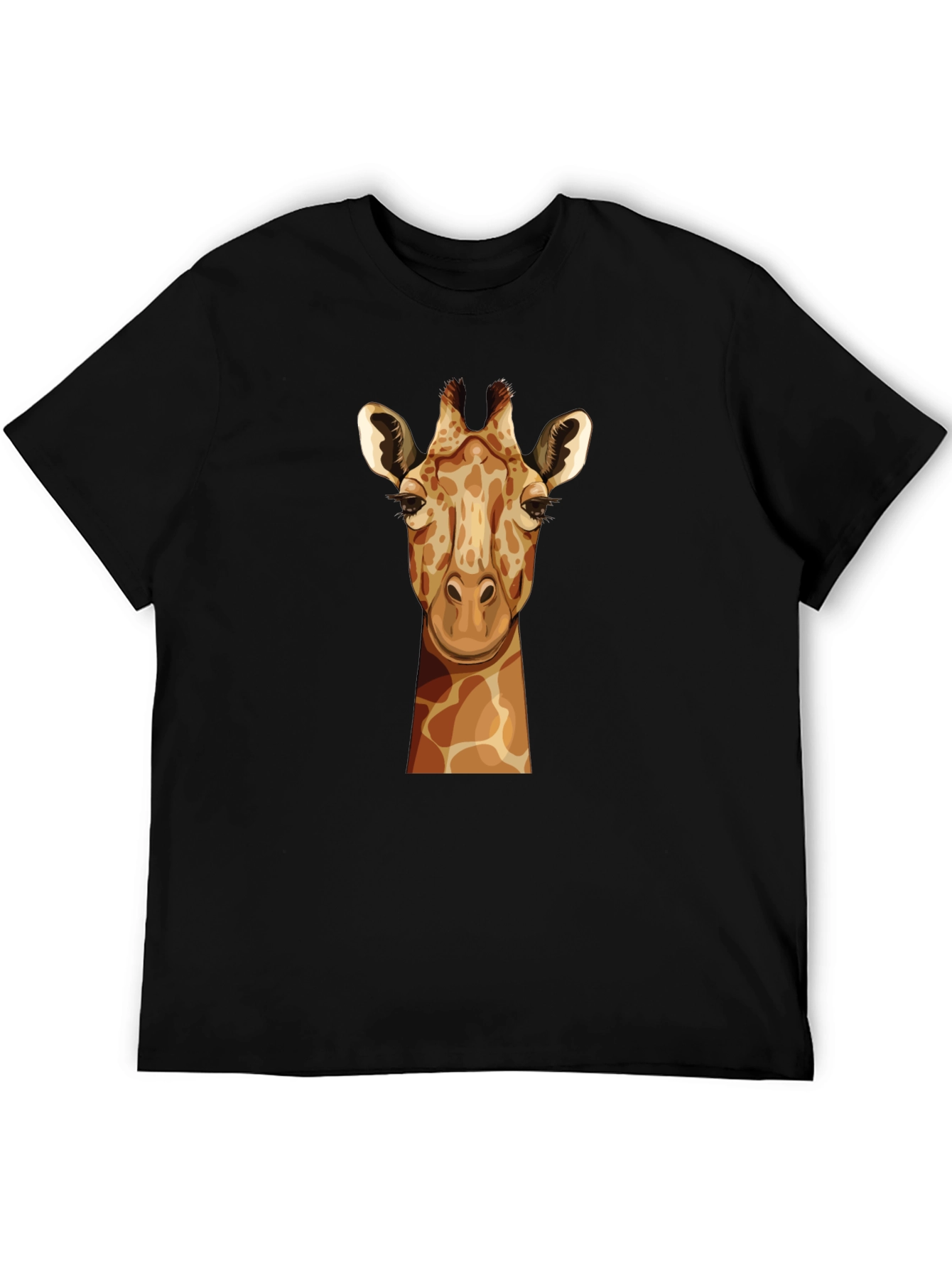 Giraffe Graphic Tee - Unisex Black T-Shirt