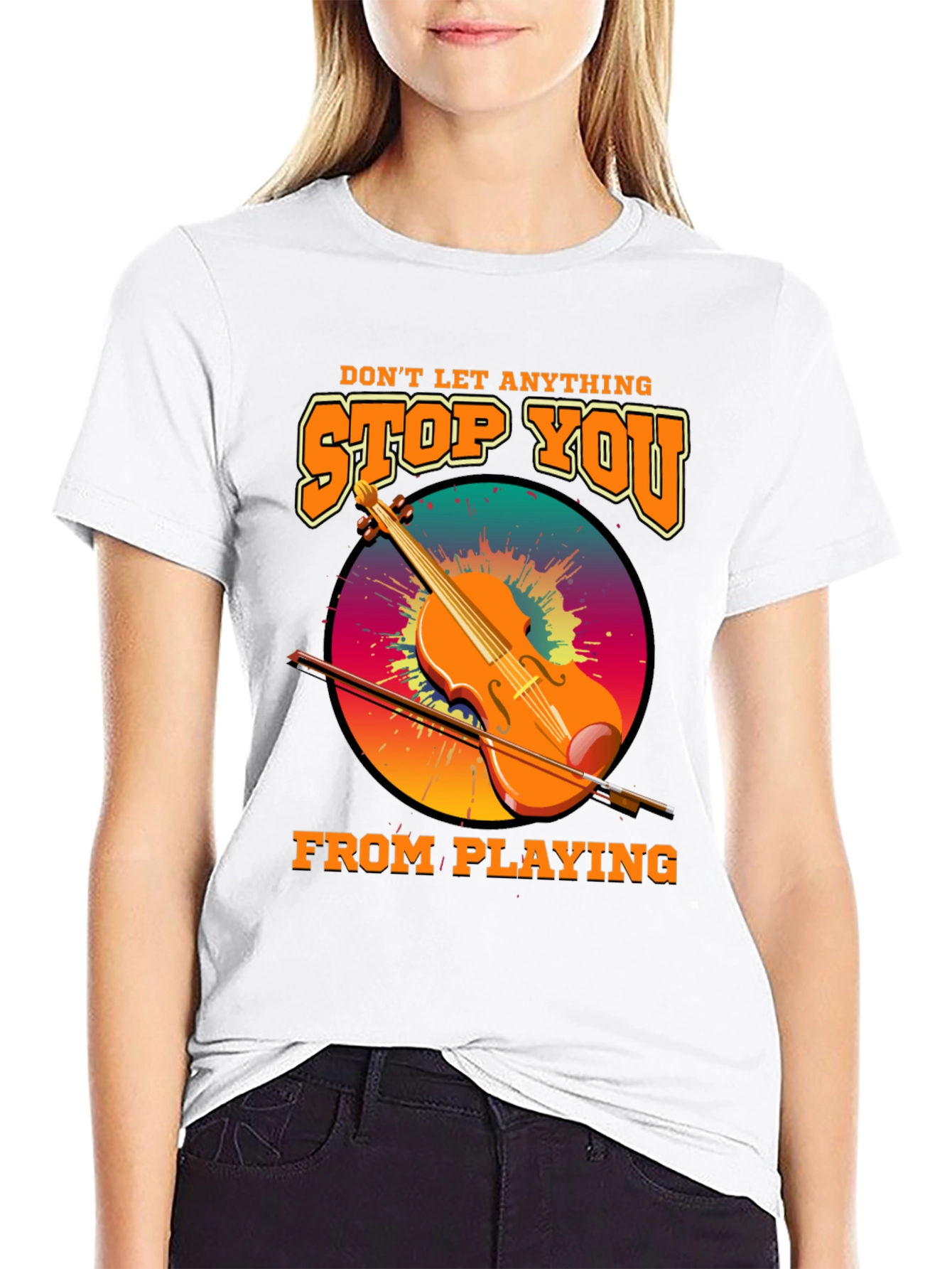Music Lovers Tee - Dont Let Anything Stop You