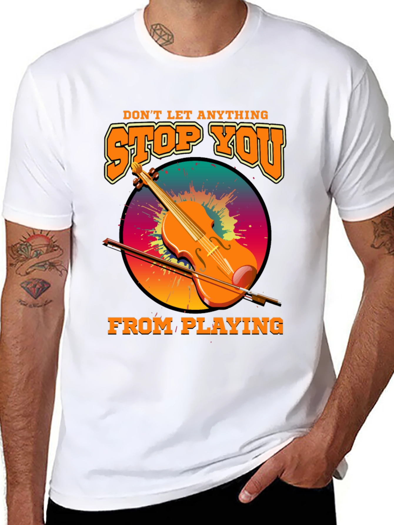 Music Lovers Tee - Dont Let Anything Stop You