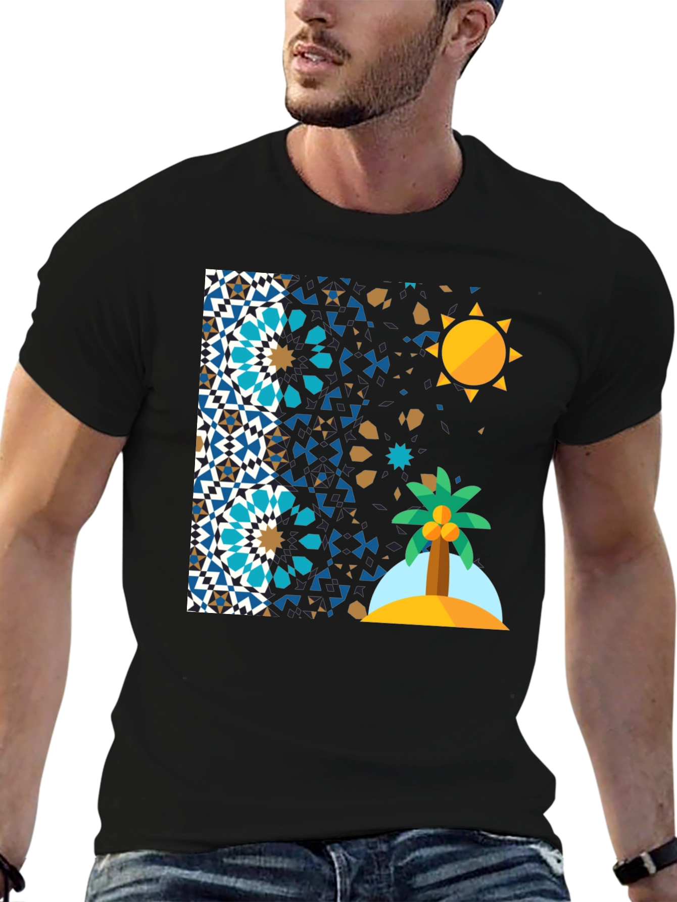 Geometric Desert Island T-Shirt