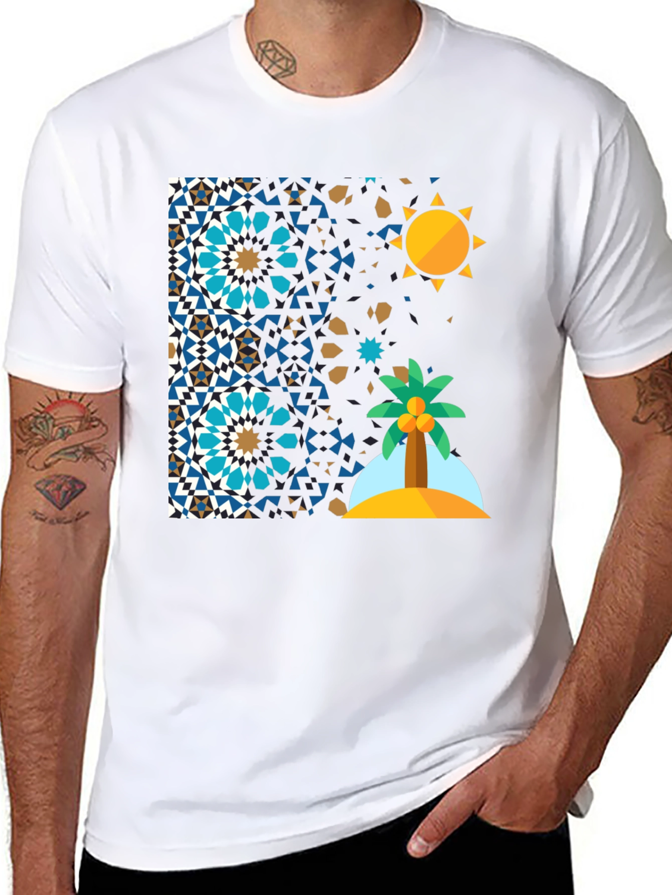 Geometric Desert Island T-Shirt