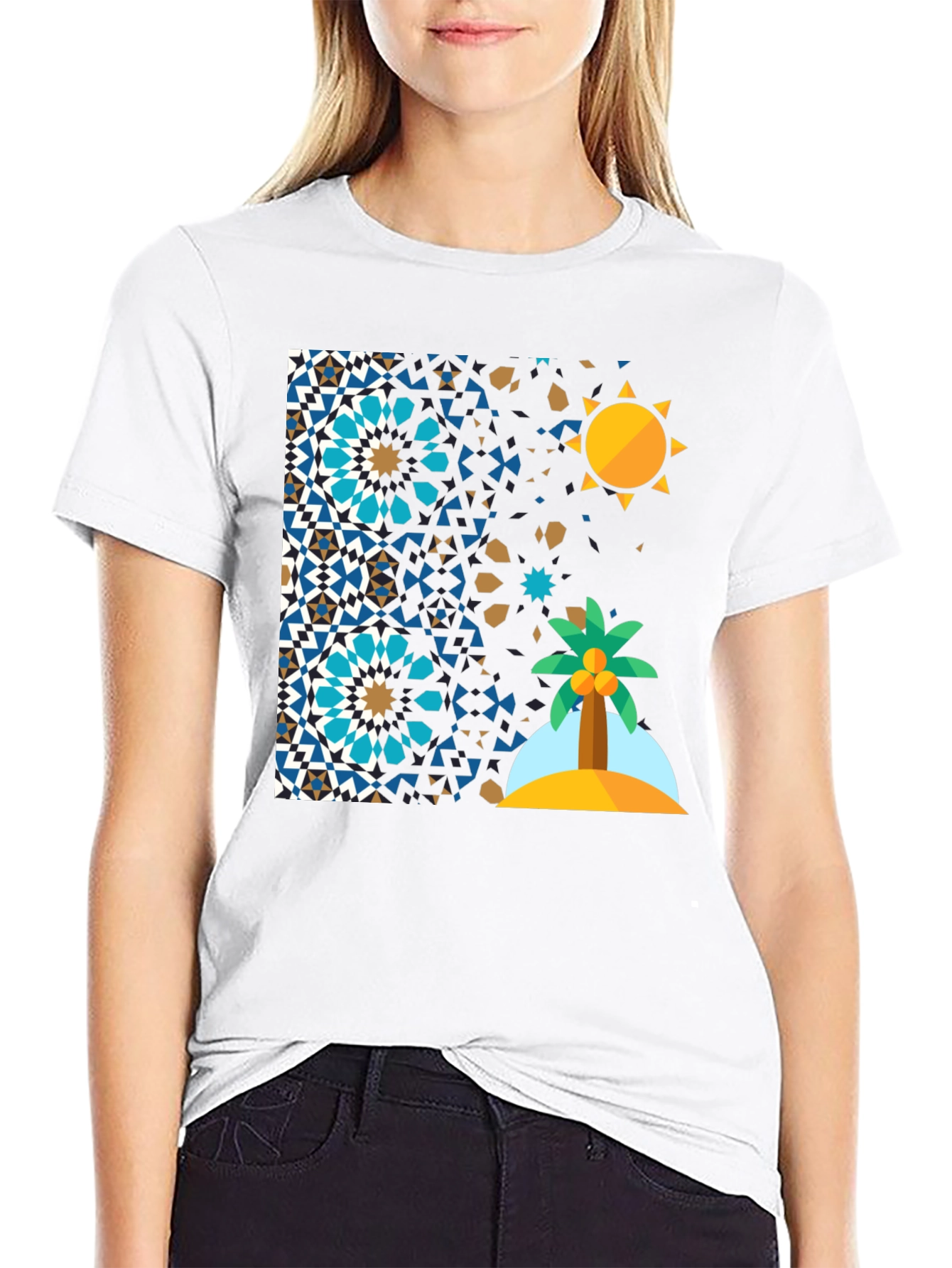 Geometric Desert Island T-Shirt