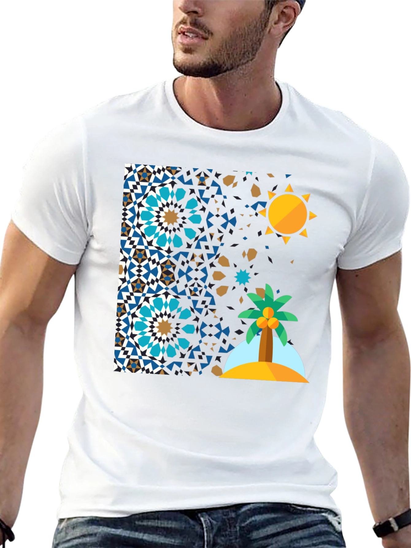 Geometric Desert Island T-Shirt