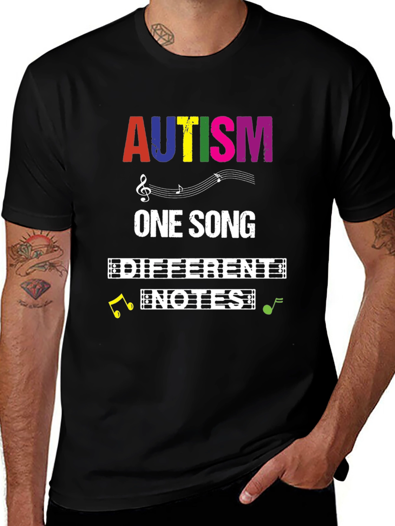Autism Awareness T-Shirt: One Song Different Notes