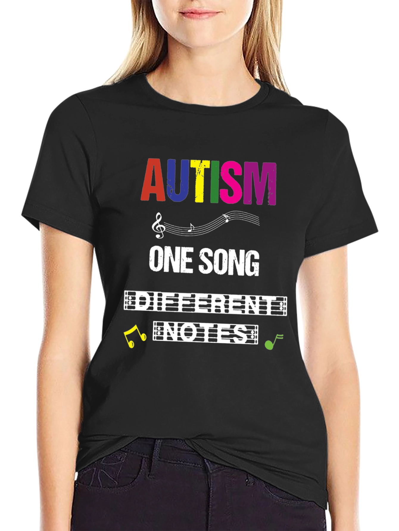 Autism Awareness T-Shirt: One Song Different Notes