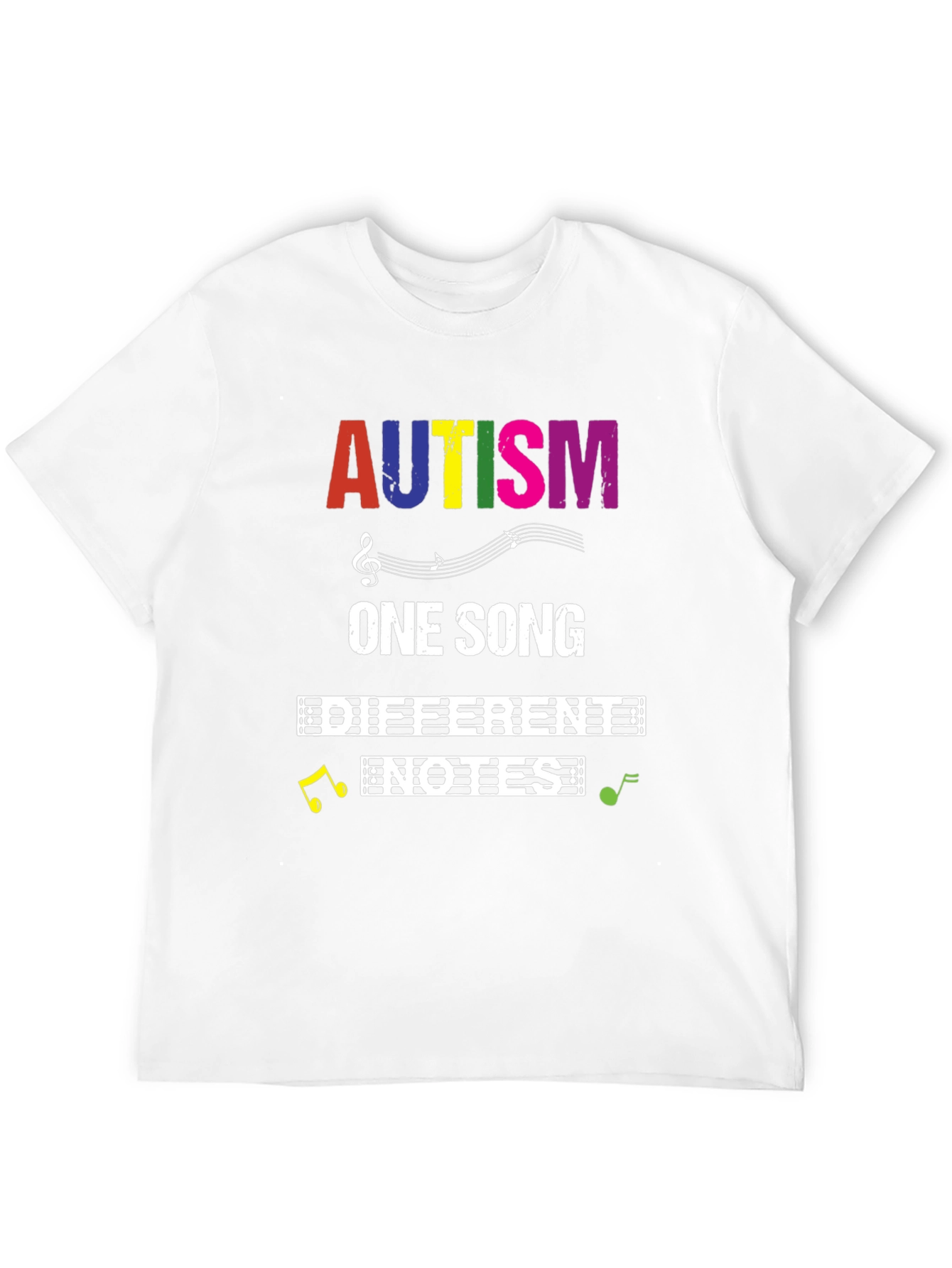 Autism Awareness T-Shirt: One Song Different Notes