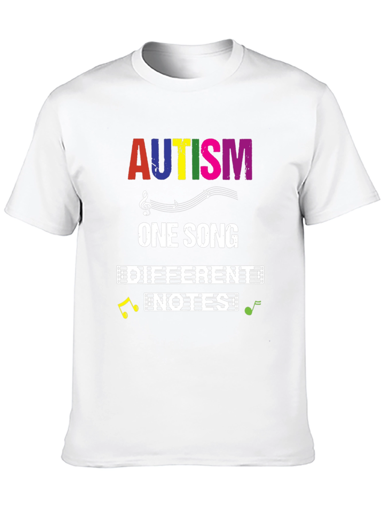 Autism Awareness T-Shirt: One Song Different Notes