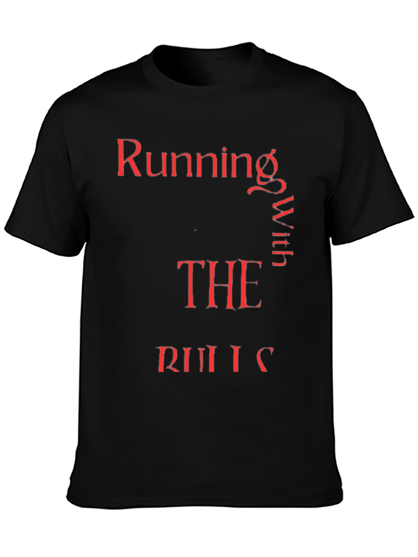 Running With The Rules Red Text Graphic Tee