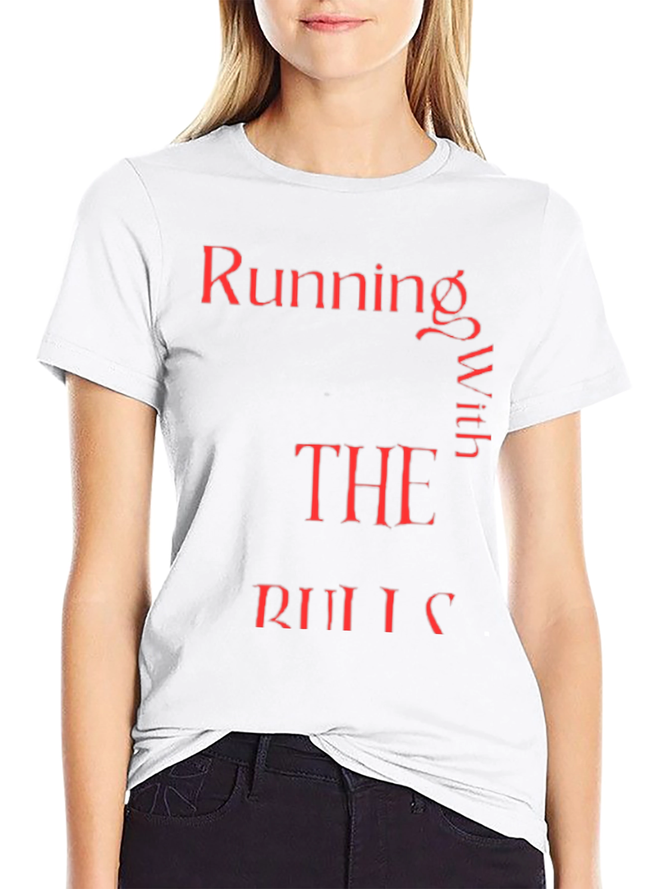 Running With The Rules Red Text Graphic Tee