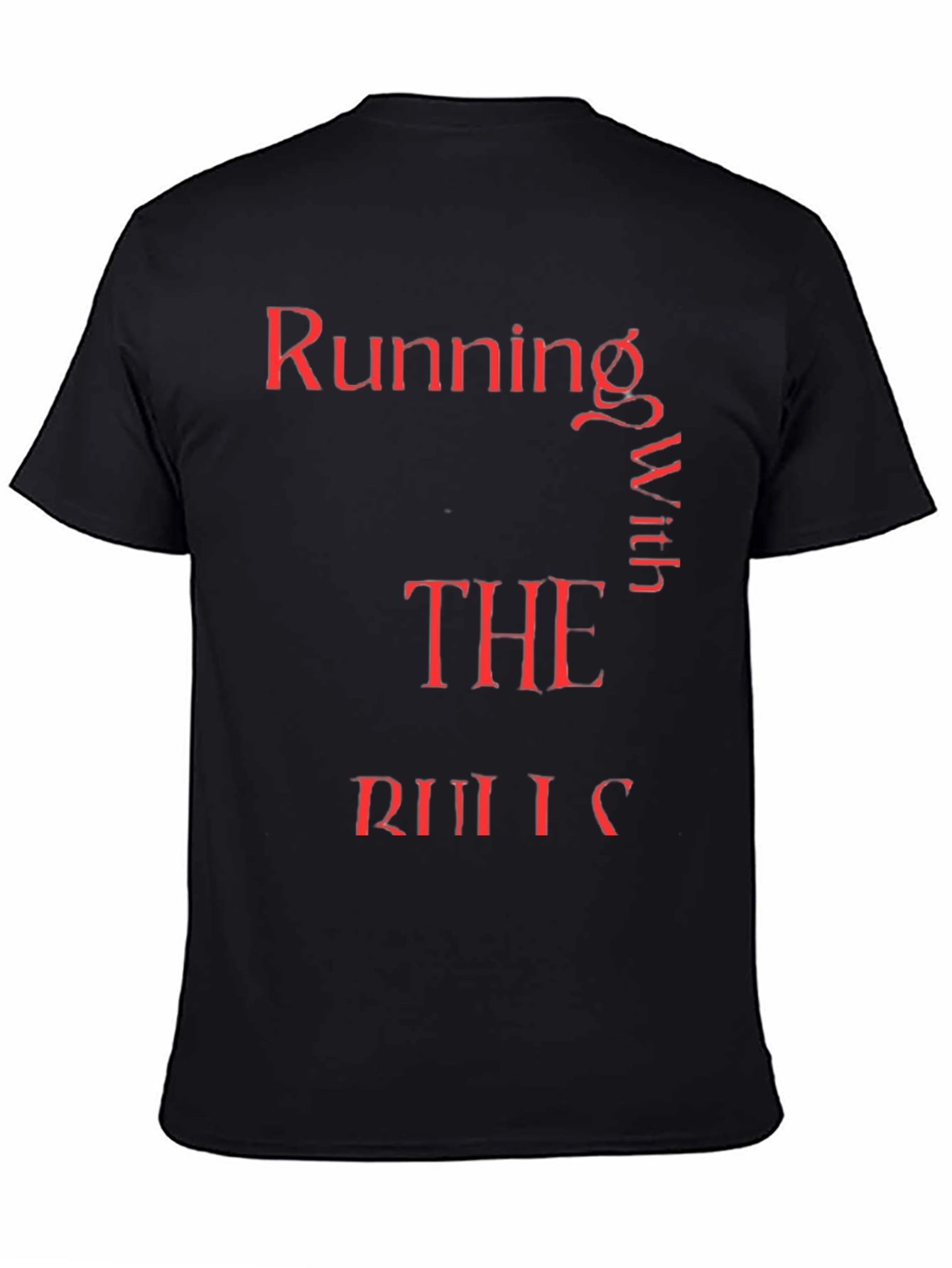 Running With The Rules Red Text Graphic Tee