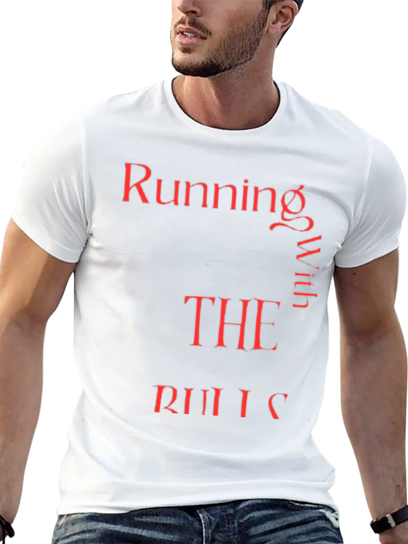 Running With The Rules Red Text Graphic Tee