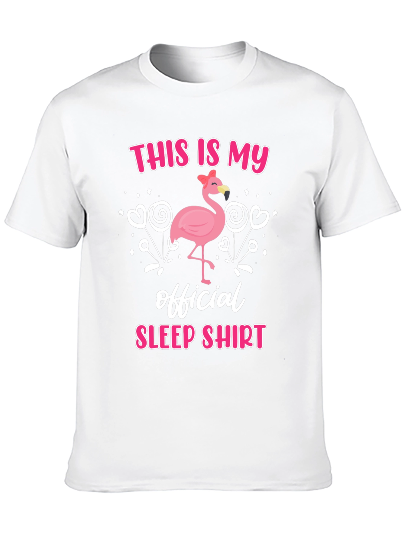Flamingo Sleep Shirt - Funny Mens T-Shirt