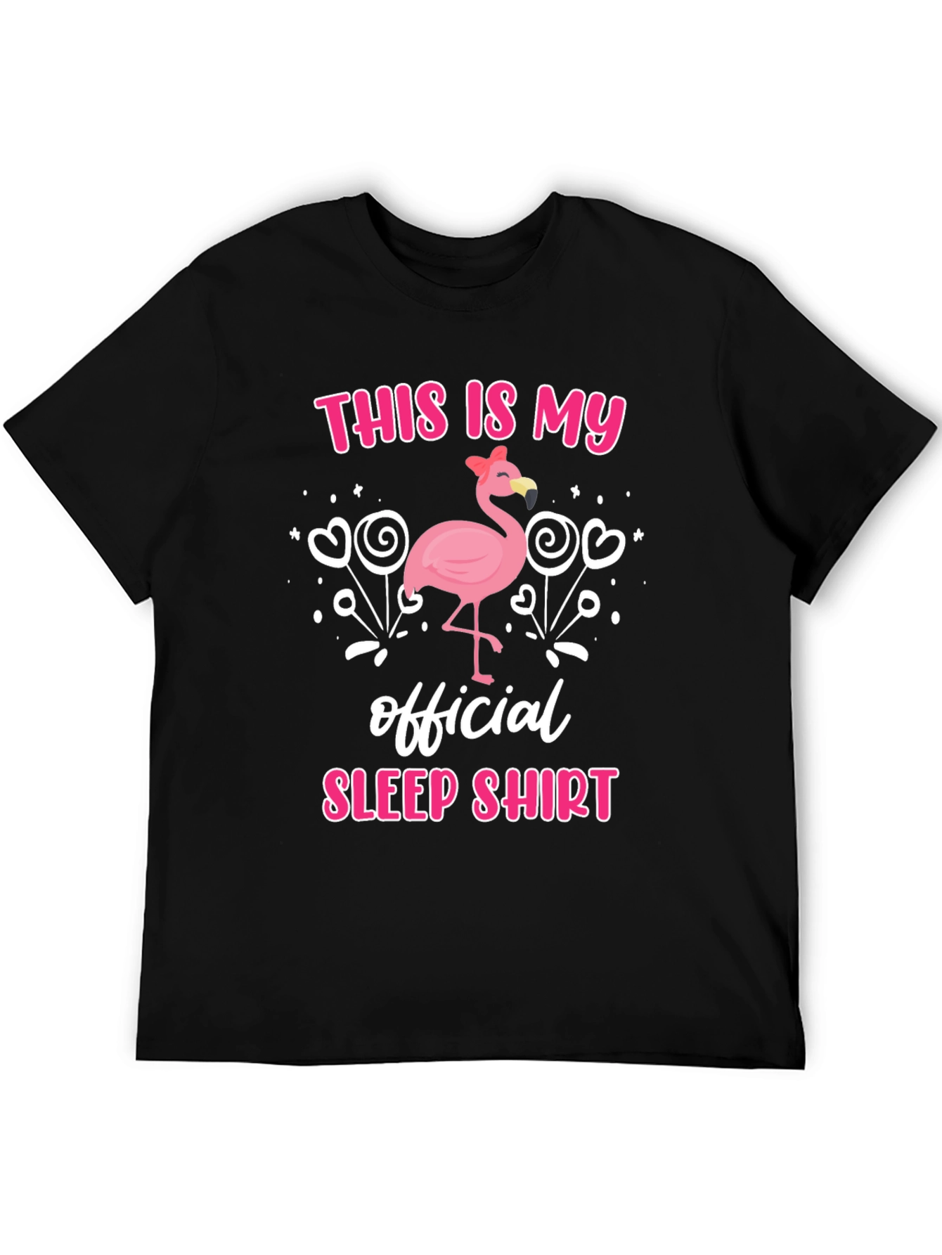 Flamingo Sleep Shirt - Funny Mens T-Shirt