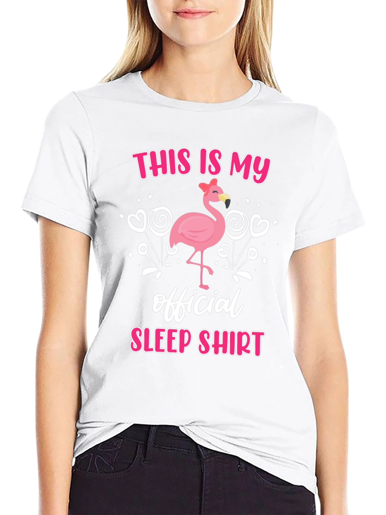 Flamingo Sleep Shirt - Funny Mens T-Shirt