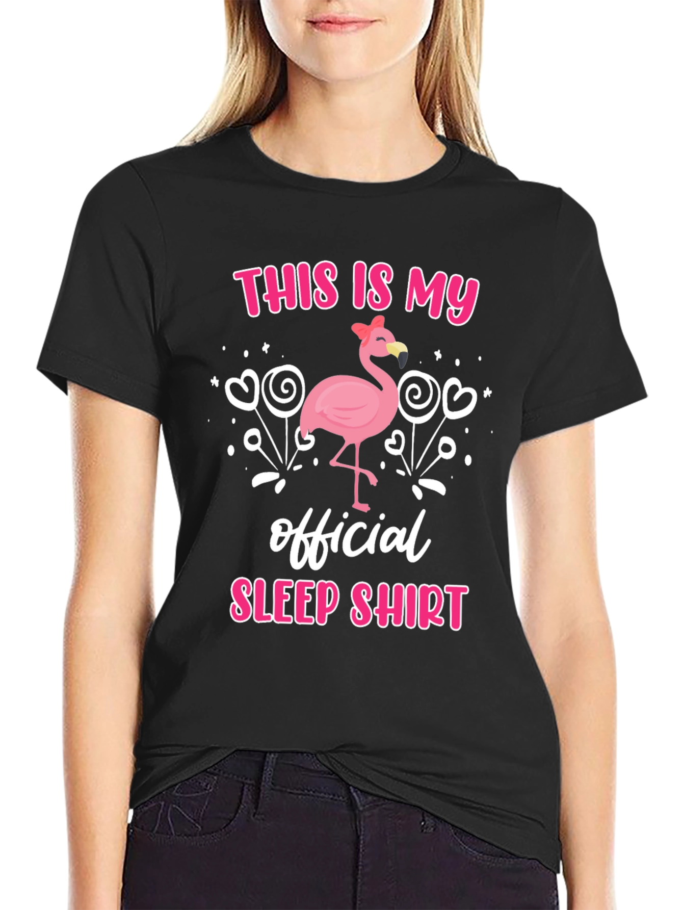 Flamingo Sleep Shirt - Funny Mens T-Shirt