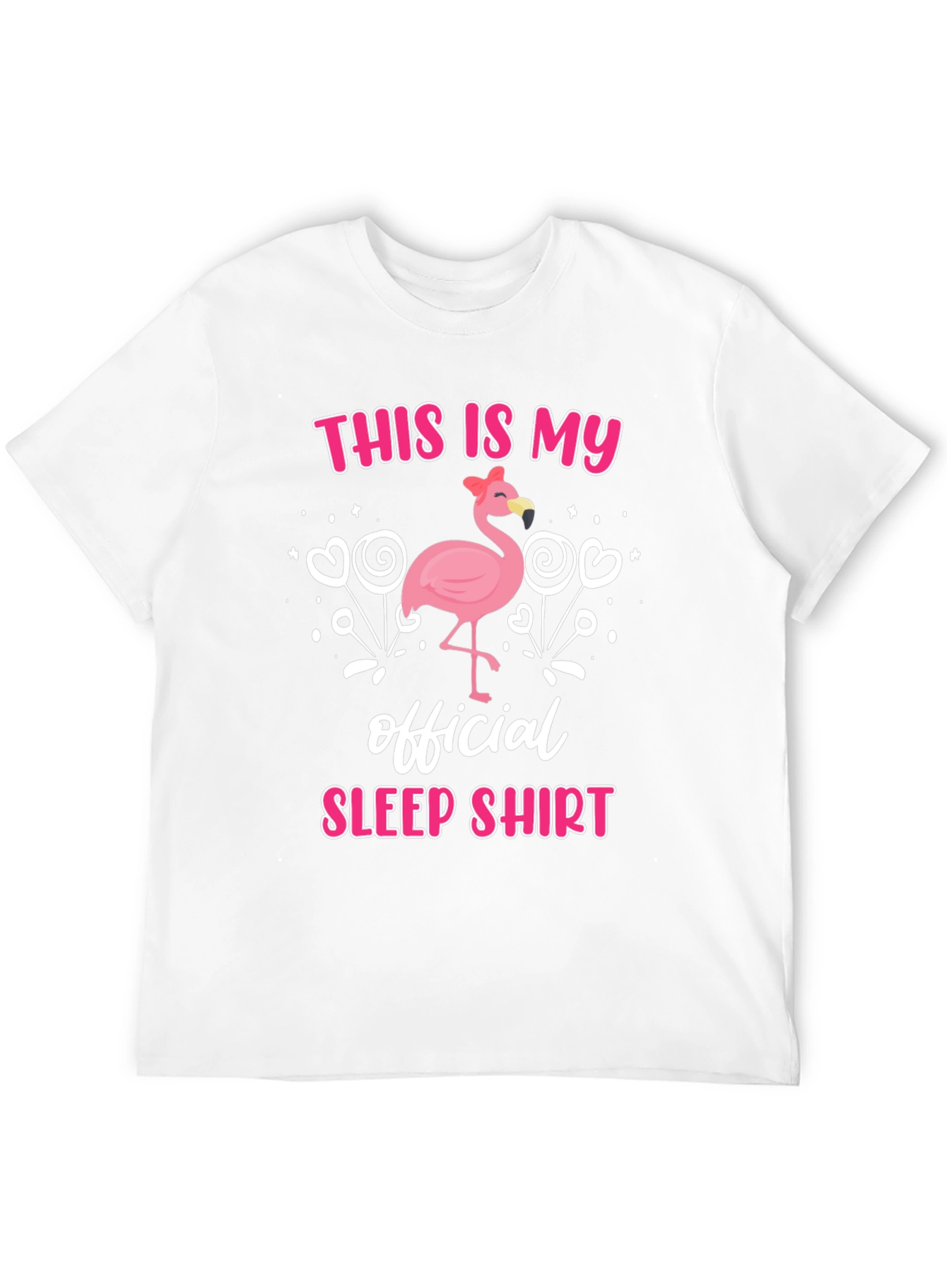Flamingo Sleep Shirt - Funny Mens T-Shirt