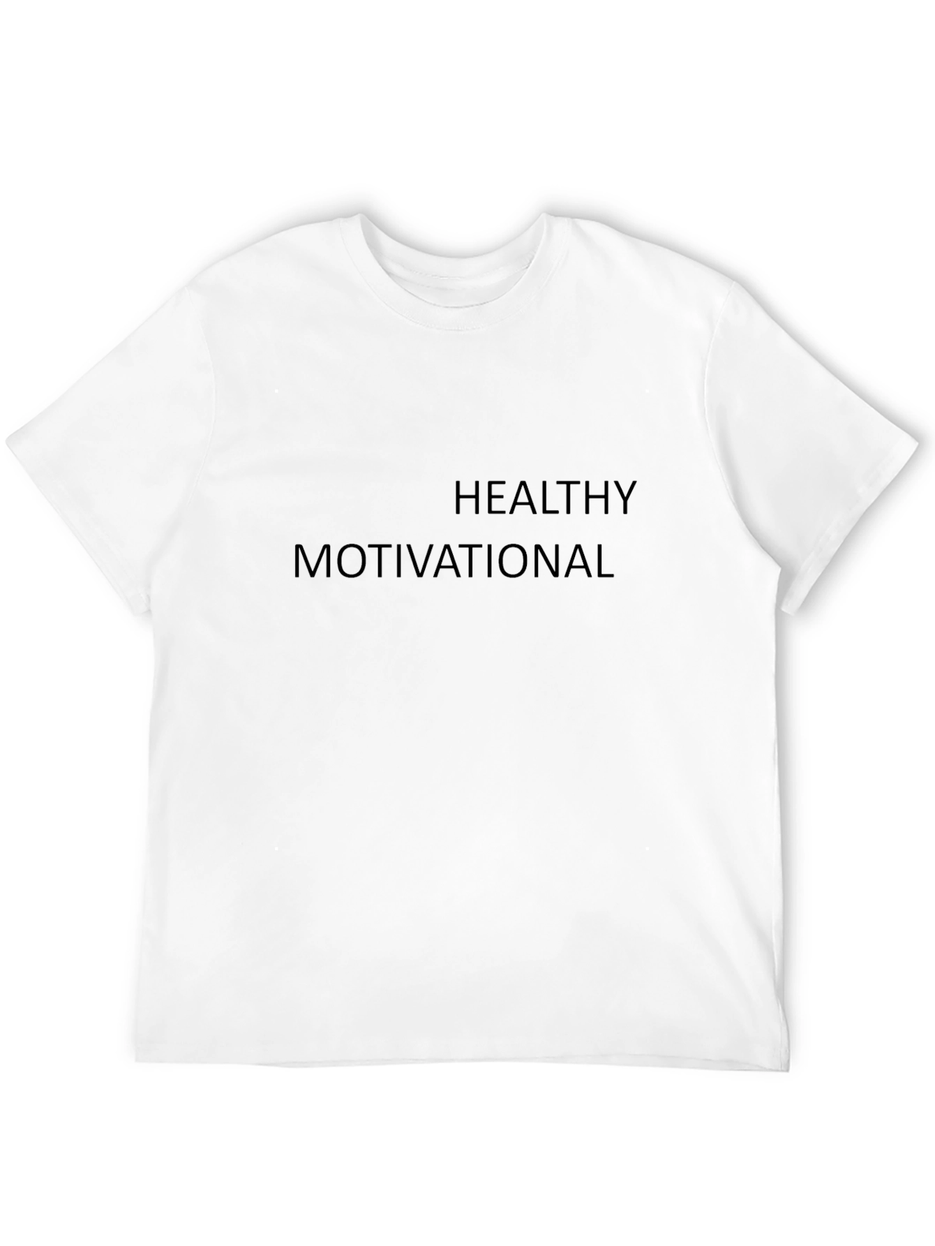 Healthy Motivational Black T-Shirt