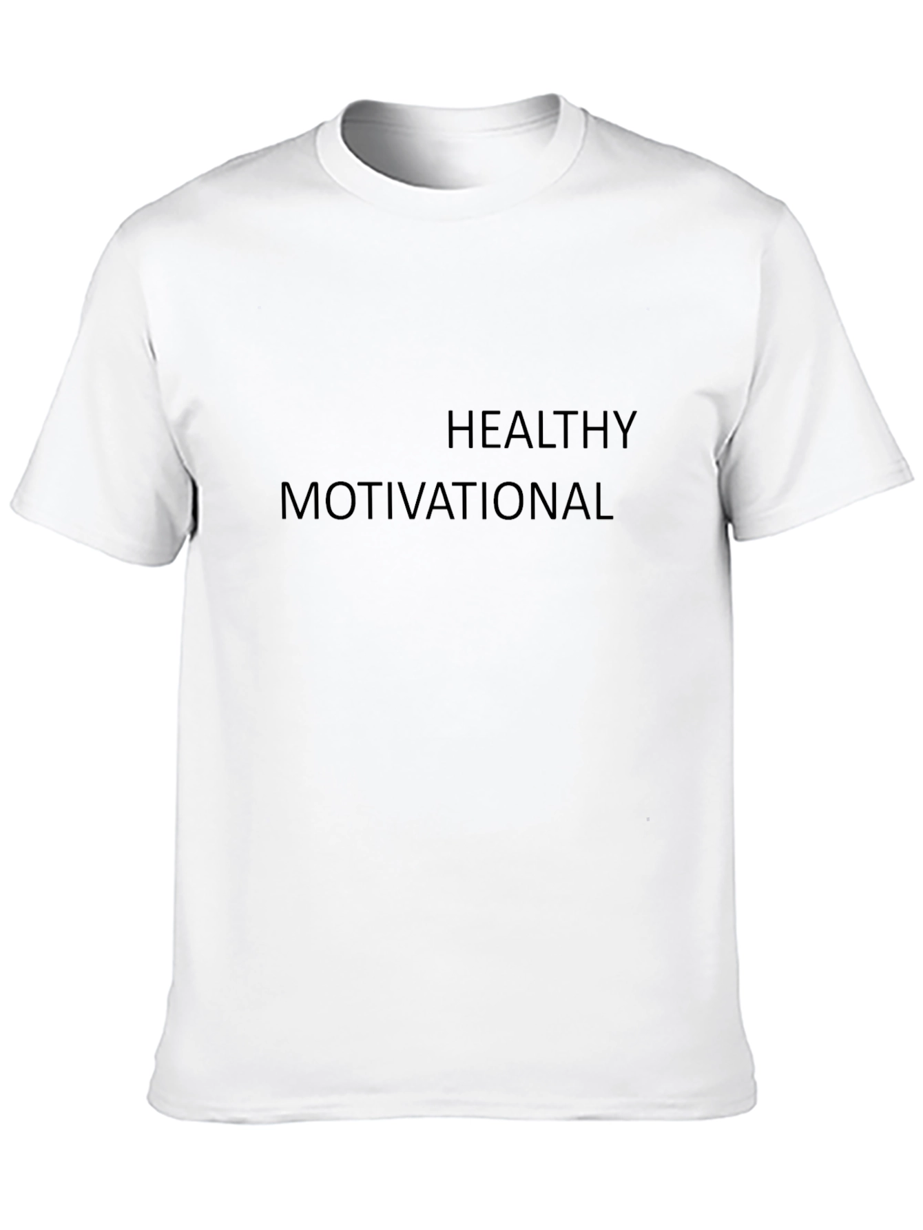 Healthy Motivational Black T-Shirt