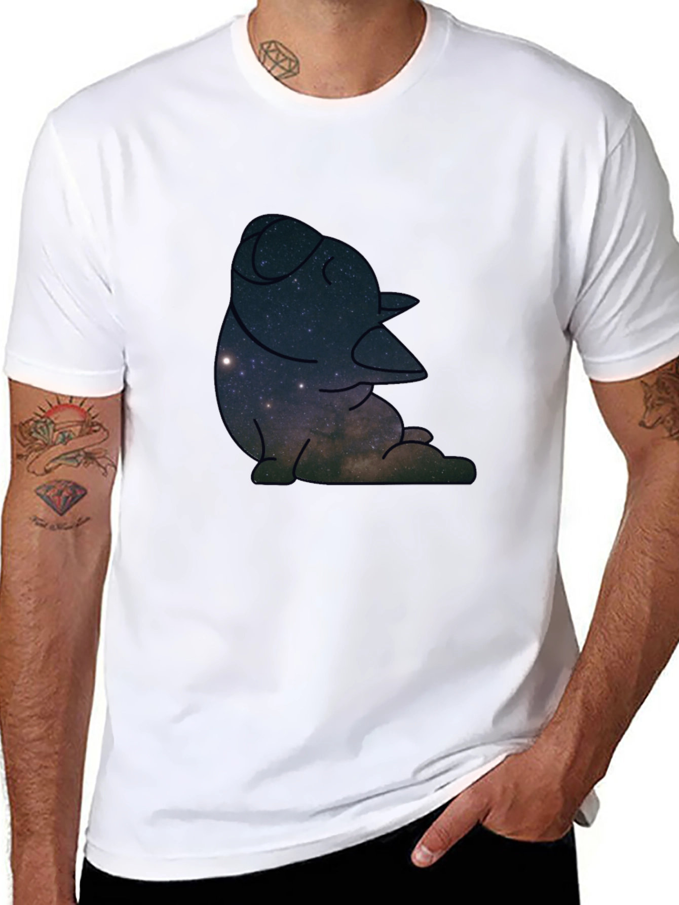 Cosmic Dog Graphic T-Shirt - Relaxed Fit