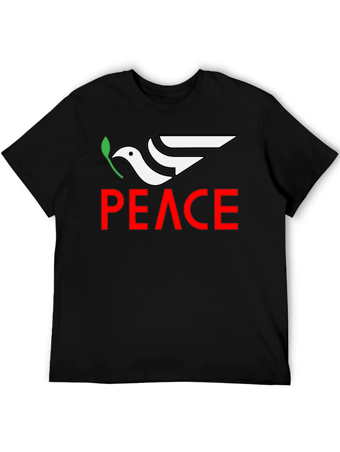 Peace Dove Graphic Tee - Black