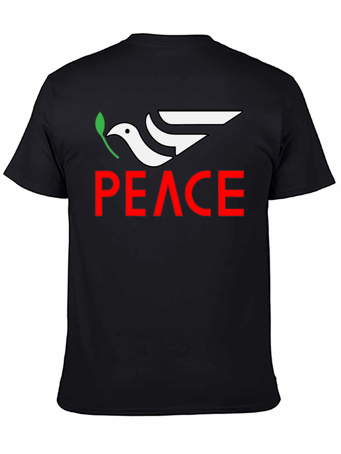 Peace Dove Graphic Tee - Black