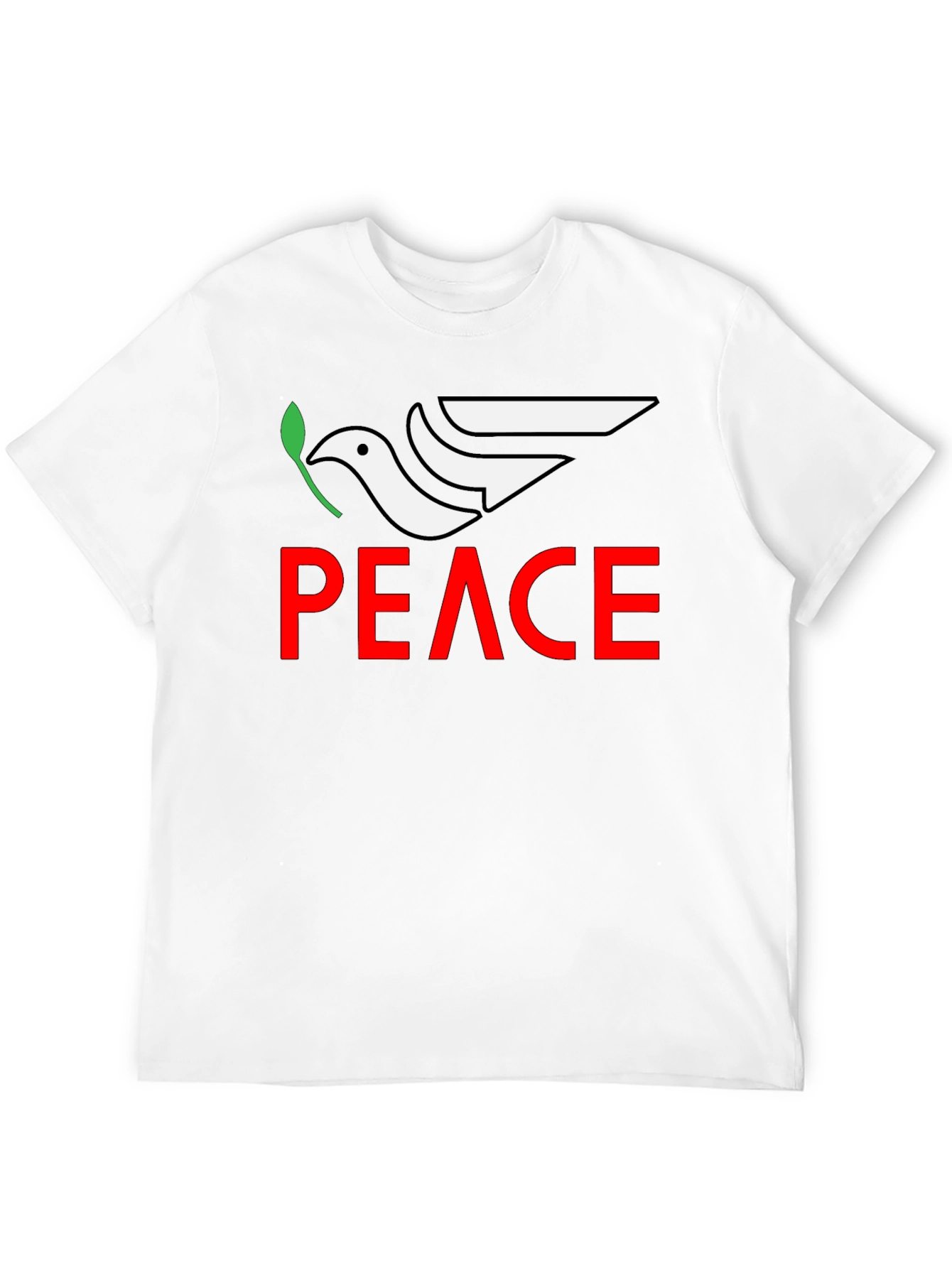 Peace Dove Graphic Tee - Black