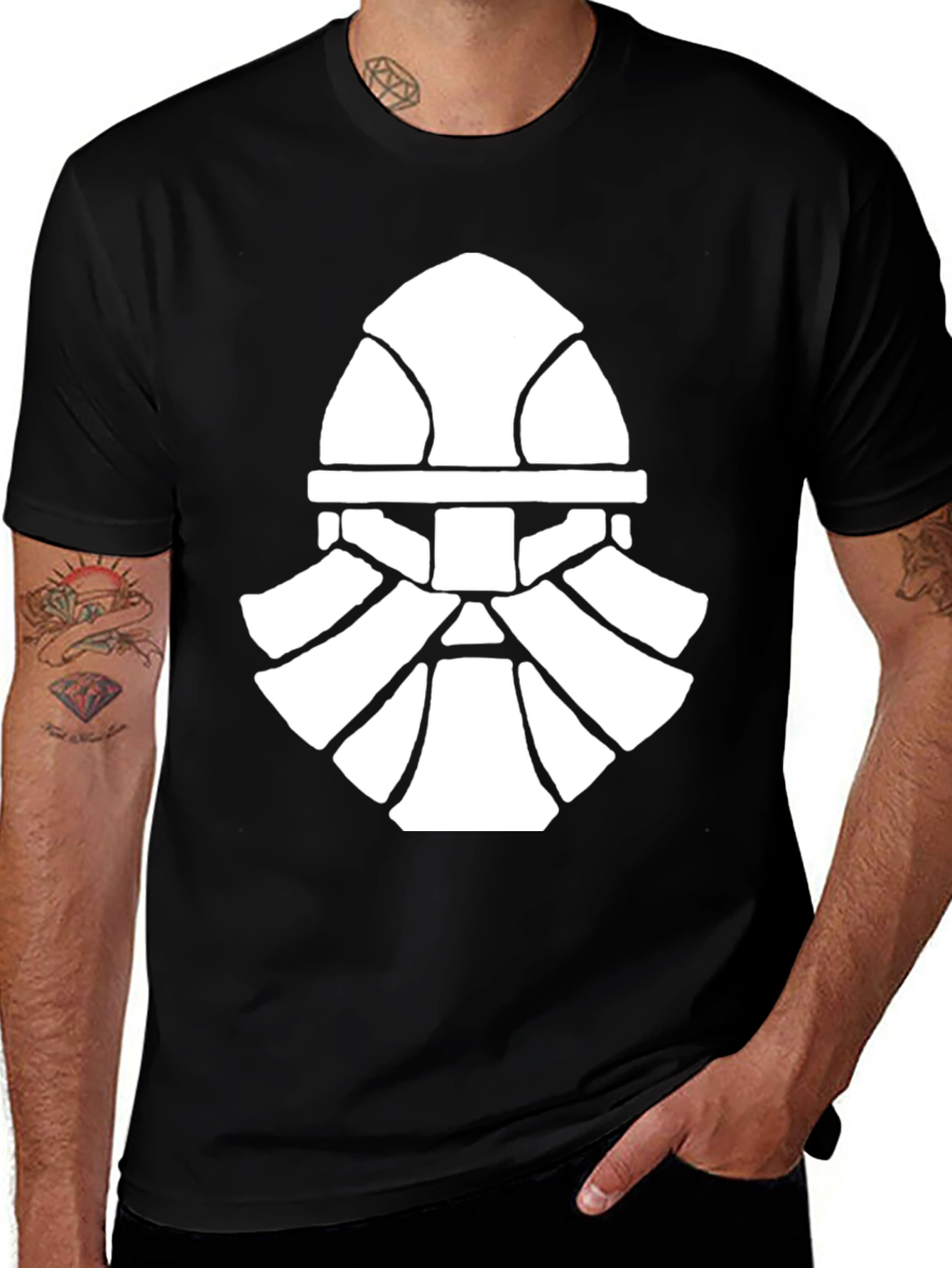 Dwarf Warrior Black Graphic Tee