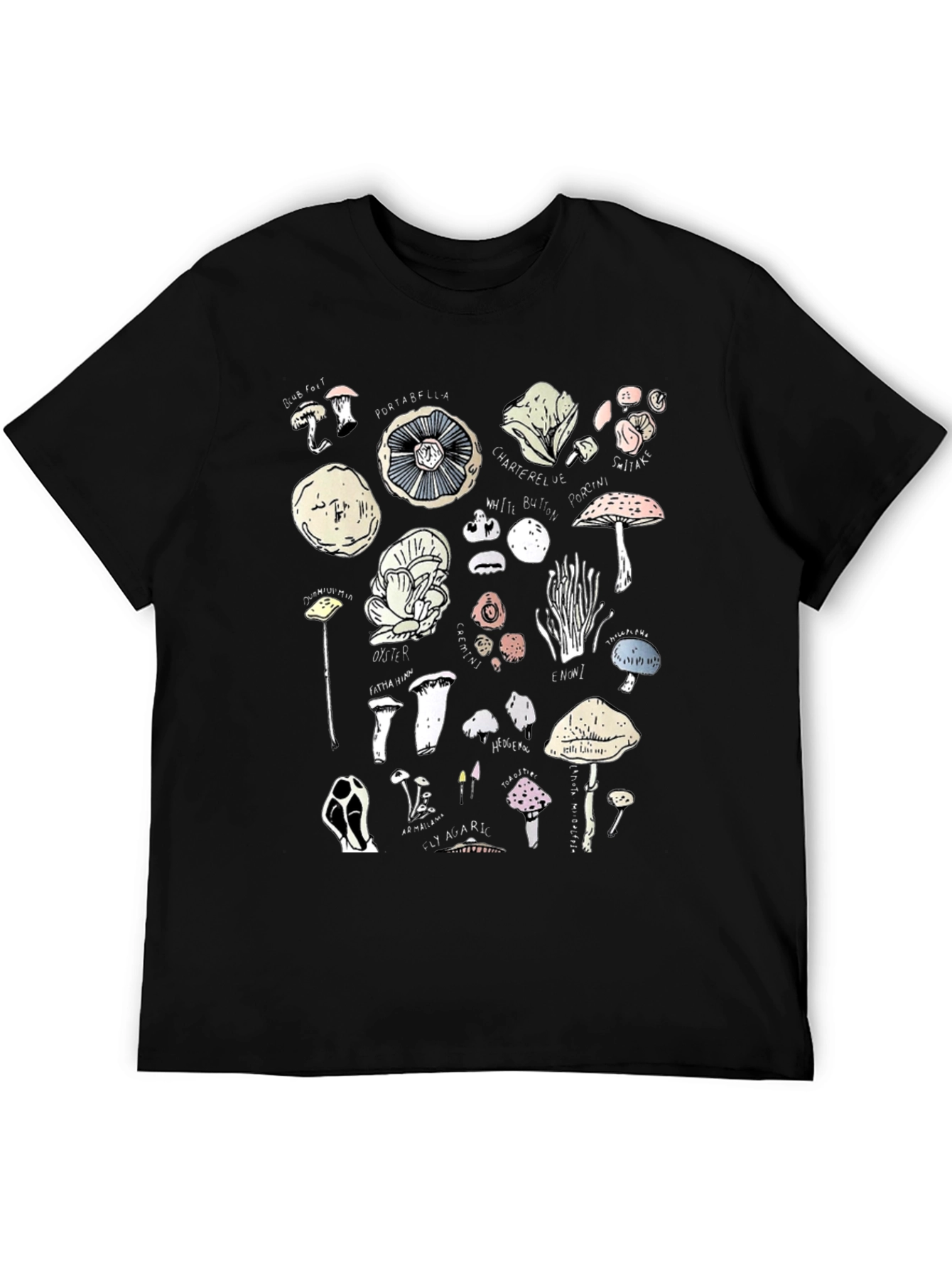 Mushroom Variety Graphic T-Shirt - Unisex